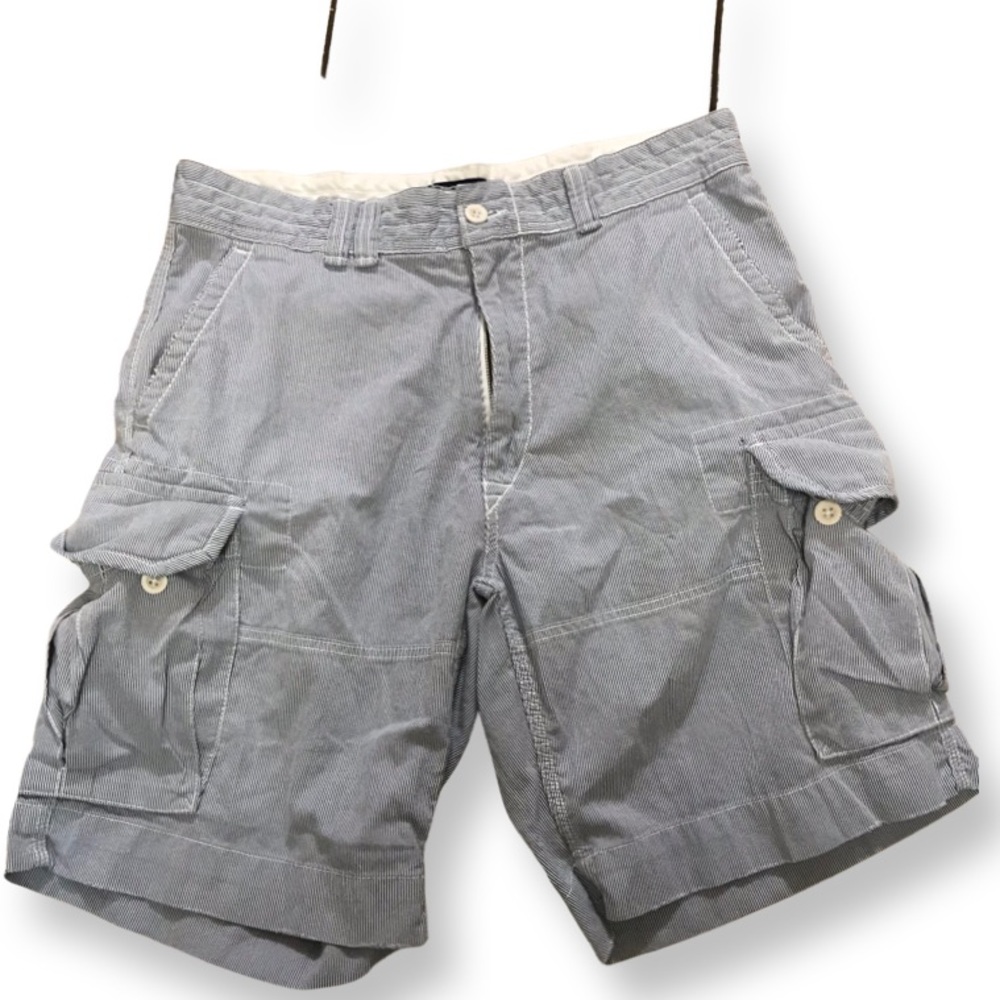 POLO  RALPH LAUREN SEERSUCKER CARGO SHORTS 35